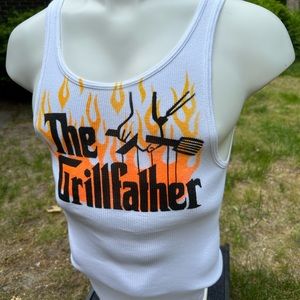 ⚡️The Grillfather - The Godfather urban mob handmade graffiti tank top L